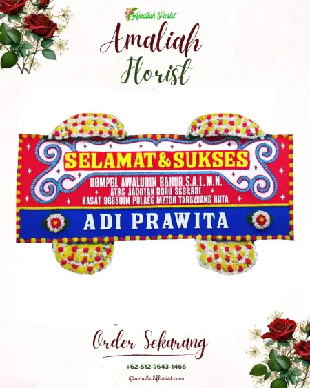 Papan Bunga Ucapan Selamat Adian Koting