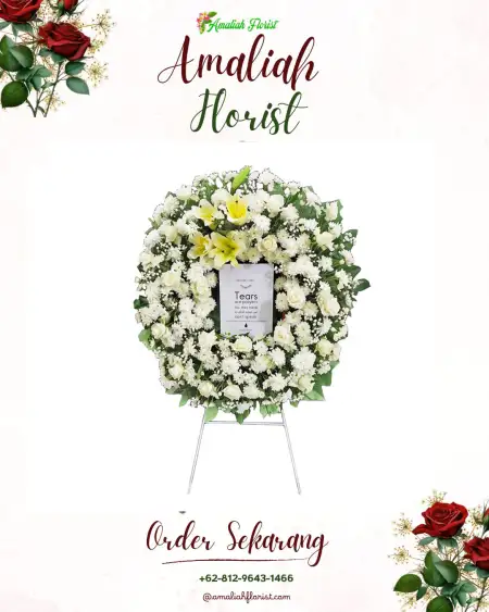 Krans Bunga Duka Adian Koting